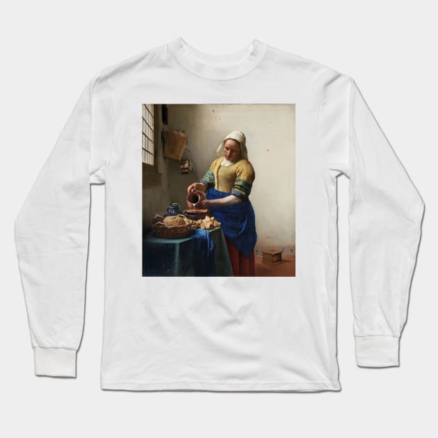 Vermeer - the Milkmaid Long Sleeve T-Shirt by SHappe